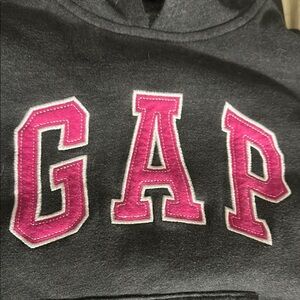 GAP Kids Small 6-7 Gray and Pink Hoodie